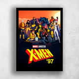 Quadro Decorativo Desenho X-men '97 Com Moldura A3