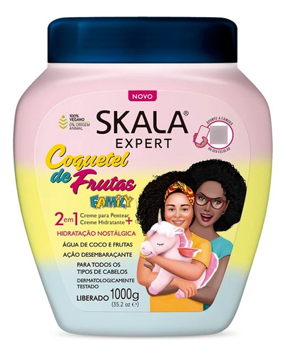 Creme De Tratamento 2 Em 1 Coquetel De Frutas Family  Skala