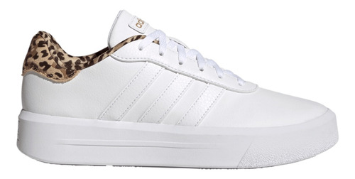 Tenis adidas Mujer Dama Blanco  Casual Court Platform