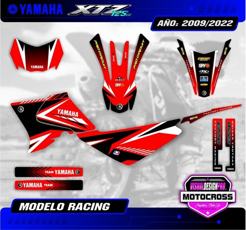 Kit Calcos - Gráfica Yamaha Xtz 125 - Envío Gratis!!