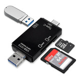 3 En 1 Lector Tarjetas Sd Y Micro Sd, 2.0 Usb