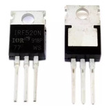 Transistor Fet Mosfet Irf520 (2 Peças) Irf 520 Ir F520