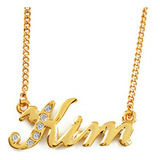 Collar Personalizado Zacria Kim 18k Oro - Regalo Joyas Mujer