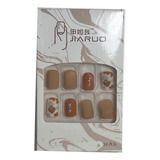 Uñas Press On Diseño Mate Beige