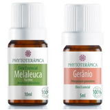 Kit Melaleuca E Geranio Para Pele Oleos Essenciais- 10ml