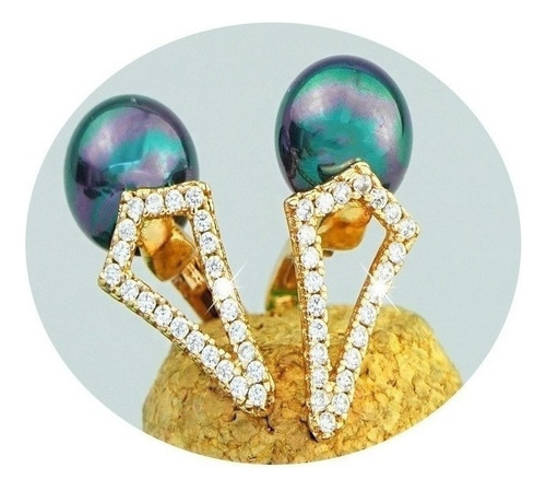 Aretes Pendientes Oro 18k Casual Moderno Regalo Dama Mama