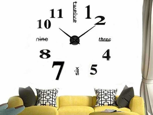 Relojes De Pared 3d Tamaño Grande 100x100cms
