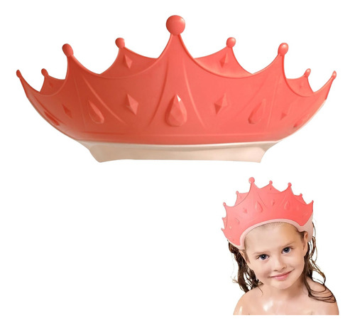 Gorro Visera Corona Para Ducha Bebes Niños Baño Sin Lagrimas