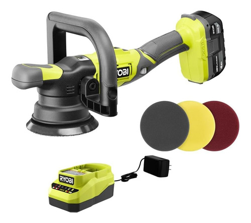 Ryobi Kit De Pulidora De Doble Acción De Velocidad Variable 