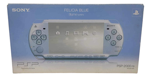 Psp Slim & Lite Felícia Blue Blume Series - Playstation Psp Sony Frete Grátis 12x Sem Juros 