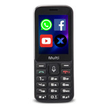 Celular Ideal Para Idosos Com Whatsapp E Botão Para Áudio 