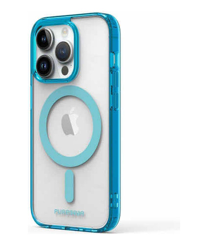 Funda Compatible Con iPhone 14 Pro Puré Gear Slim Shell Azul