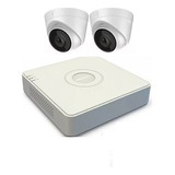 Kit Ip Full Poe Hikvision Nvr 4 Ch + 2 Domos 2mp + Disco