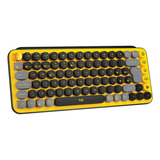 Teclado Bluetooth Logitech Pop Keys Qwerty Color Blast