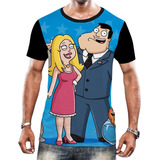 Camisa Camiseta American Dad Stan Roger Animação Adulta Hd 7