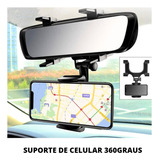 Suporte De Celular Retrovisor Para Carro Espelho Interno Gps