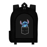 Mochila Negra Stitch A54