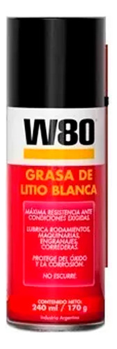 Caja X 12 Grasa De Litio Blanca W80 252ml