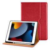 Funda Para iPad 10.2 Dtto 9a/8a/7a Gen Visión Múltiple/rojo