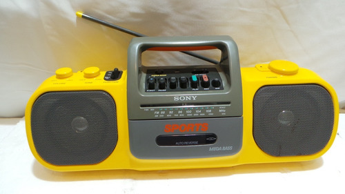 Rádio Gravador Sony Sports Cfs-905 P/ Colecionadores!