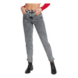 Jeans Mujer Mom 1711 Gris Paradise Jeans