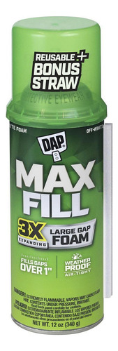 Max Fill - Espuma Poliuretano 3x - Dap (sellador De Grietas)