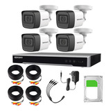 Epcom Kit De Camaras De Seguridad Exterior Metalicas Con Micrófono Integrado + Disco Duro 500gb Modelo B50kit-plus+500gb Video Vigilancia Turbohd 1080p Cctv 4 Cámaras Bala