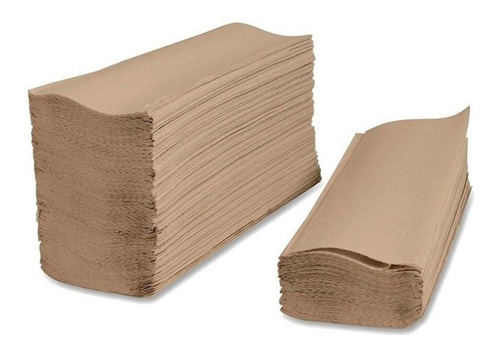 Toallas Intercaladas De Papel Beige (caja X 1000 Unidades)