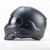 Casco De Moto ,black Scorpion Warriorretro, Desmontabledot