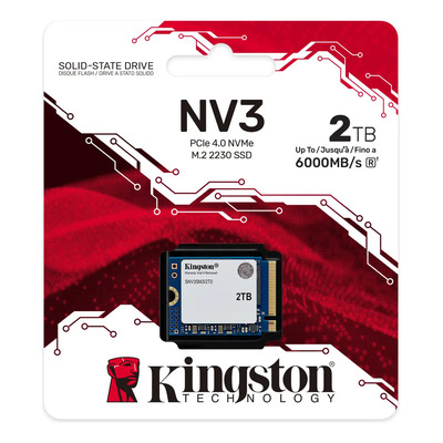 Ssd Kingston Nv3 2tb Nvme Pcie 4.0 2230 Lectura\u002Fescritura 6000\u002F5000mb\u002Fs | Meses sin interés
