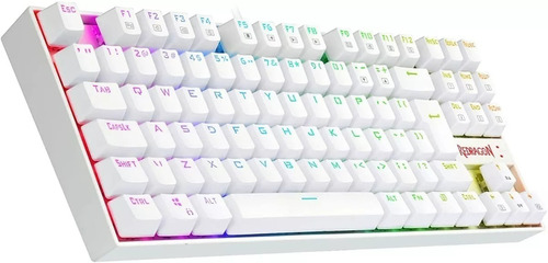 Teclado Magnético Gamer Kumara Pro Rgb Branco Sw Red Abnt2