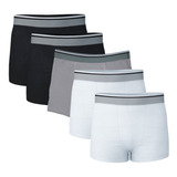 Kit 5 Cuecas Boxer Masculina Plus Size Algodão Conforto