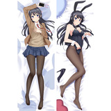 Dakimakura Seishun Buta Yaro 45x130 2 Lados Solo Funda