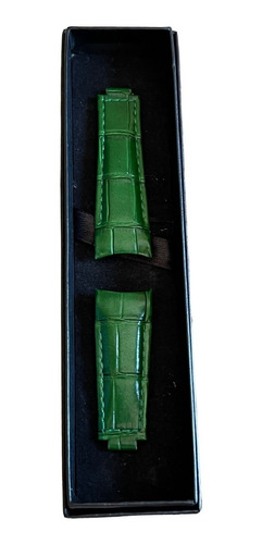 Extensible Piel Compatible Con Relojes Rolex Foto Real Verde