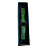 Extensible Piel Compatible Con Relojes Rolex Foto Real Verde