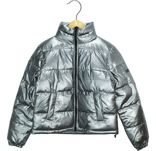 Jaqueta Colcci Puffer Metalizada Prata Fem 0325700194prata