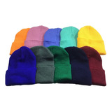 Gorro Bonete Paquete 20 Piezas Beanie Tejido Liso Bini 