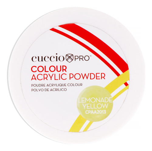 Polvo Acrílico De Color Amarillo Limonada Cuccio Pro 1.6 Oz