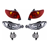 Faros Principales + Niebla + Calaveras Depo 206 2003 A 2008