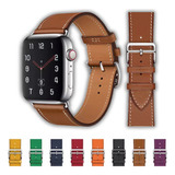 Correas Para Apple Watch De Cuero 10 Colores