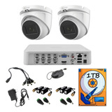 Kit Cctv 8ch 2 1080 Domo Audio Metal Baluns / 1tb