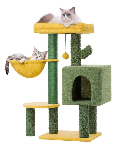 Árbol Rascador Con Casa Para Gatos Casa Varios Niveles