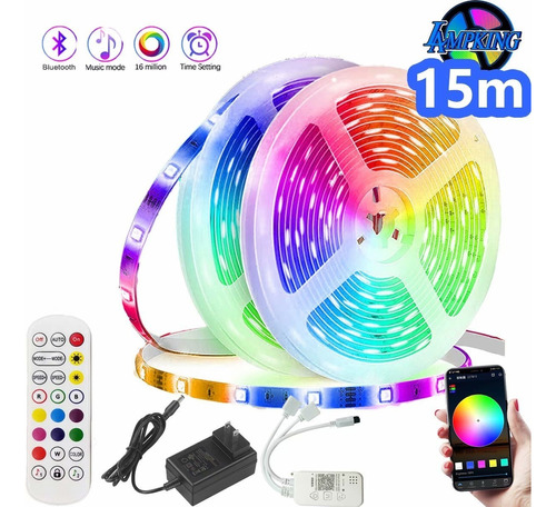 Led Strip Rgb Led Light Neon 15m Bluetooth Led Strip