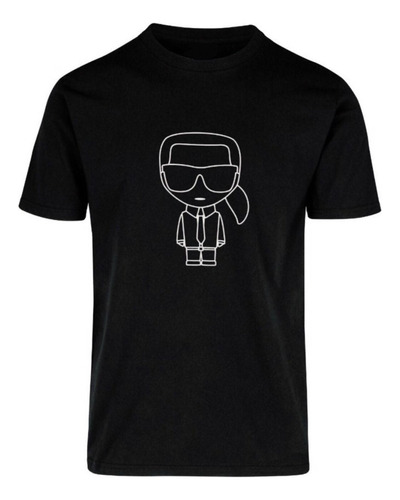 Playera Karl Lagerfeld Negra/blanca 