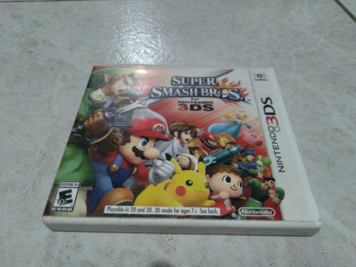 Super Smash Bros Nintendo 3ds Solo Caja Y Manual