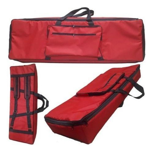 Capa Piano Nord Stage 3 Compact Nylon Master Luxo Vermelho