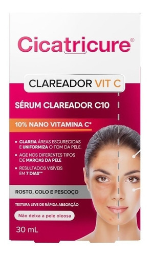 Sérum Facial Clareador C 10 Nano Vitamina C 30ml Cicatricure Tipo De Pele Normal