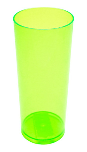 250 Copos Long Drink De Acrílico Colorido Cristal 330 Ml