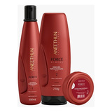 Kit Aneethun Force System Shampoo Máscara E Dose Concentrada