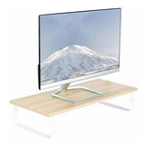 Base Para Elevar Monitor Madera/acero 60x26x11.5cm